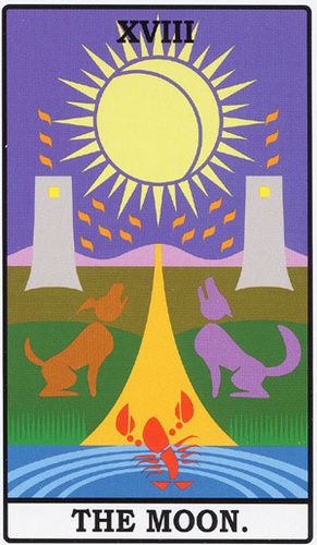 Tarotkaart 'De Maan'