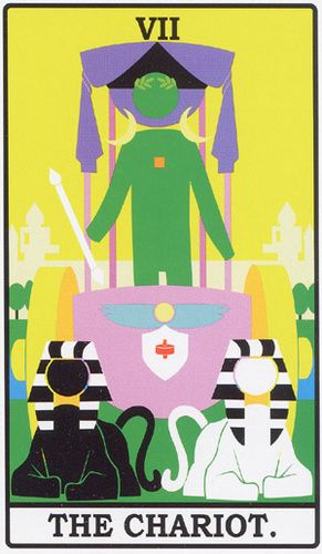 Tarotkaart 'De Zegewagen'