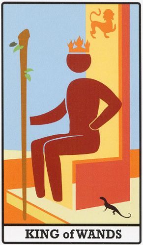 Tarotkaart 'Koning van Staven'