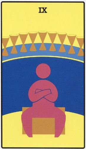 Tarotkaart 'Negen van Kelken'