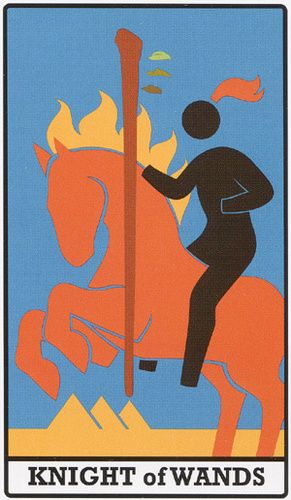 Tarotkaart 'Ridder van Staven'
