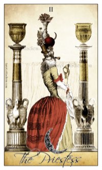 Tarotkaart 'De Hogepriesteres'