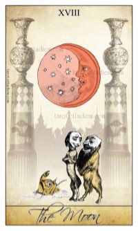 Tarotkaart 'De Maan'