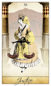 Tarotkaart 'Gerechtigheid'