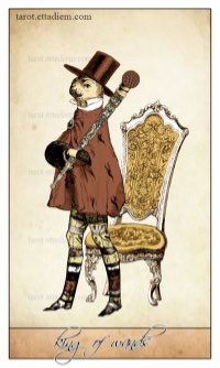 Tarotkaart 'Koning van Staven'