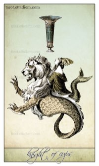 Tarotkaart 'Ridder van Kelken'