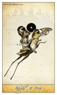 Tarotkaart 'Ridder van Pentagrammen'