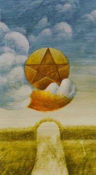 Tarotkaart 'Aas van Pentagrammen'