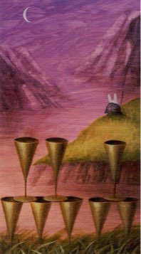 Tarotkaart 'Acht van Kelken'