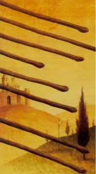 Tarotkaart 'Acht van Staven'