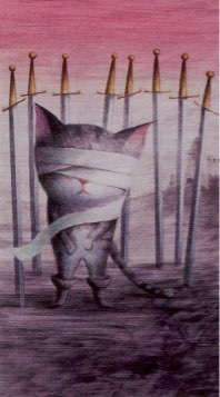 Tarotkaart 'Acht van Zwaarden'