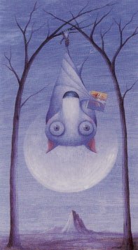 Tarotkaart 'De Gehangene'