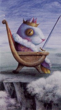 Tarotkaart 'Koningin van Zwaarden'