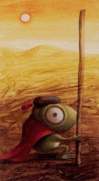 Tarotkaart 'Schildknaap van Staven'