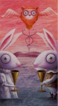 Tarotkaart 'Twee van Kelken'