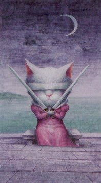 Tarotkaart 'Twee van Zwaarden'