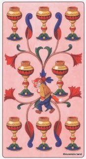 Tarotkaart 'Acht van Kelken'