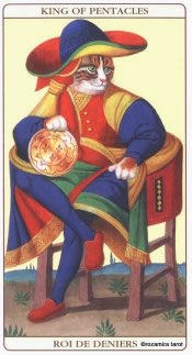 Tarotkaart 'Koning van Pentagrammen'