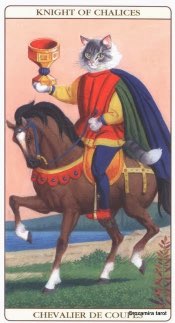 Tarotkaart 'Ridder van Kelken'