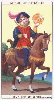Tarotkaart 'Ridder van Pentagrammen'