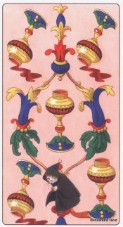 Tarotkaart 'Vijf van Kelken'