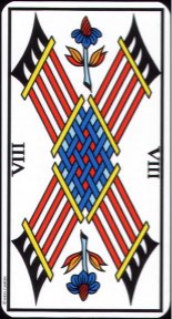 Tarotkaart 'Acht van Staven'