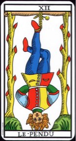Tarotkaart 'De Gehangene'