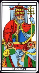 Tarotkaart 'De Hierofant'