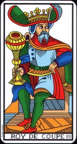Tarotkaart 'Koning van Kelken'