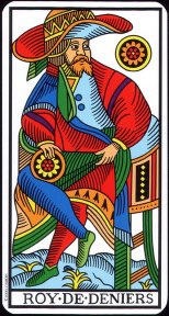 Tarotkaart 'Koning van Pentagrammen'