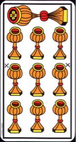 Tarotkaart 'Tien van Kelken'