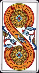 Tarotkaart 'Twee van Pentagrammen'
