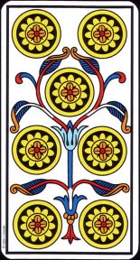 Tarotkaart 'Zeven van Pentagrammen'