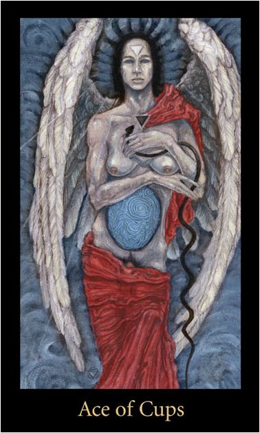 Tarotkaart 'Aas van Kelken'