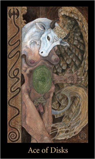 Tarotkaart 'Aas van Pentagrammen'