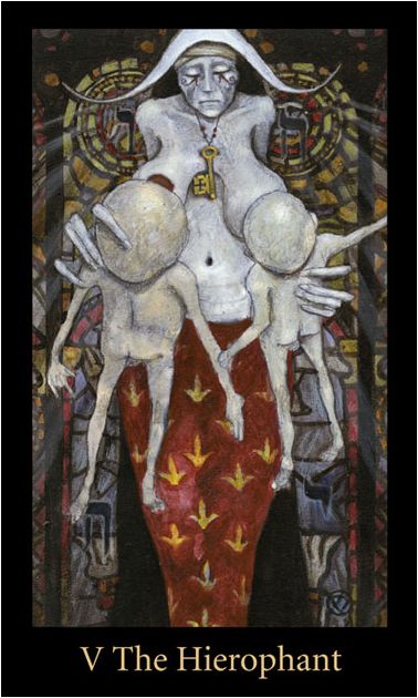 Tarotkaart 'De Hierofant'