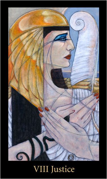 Tarotkaart 'Gerechtigheid'