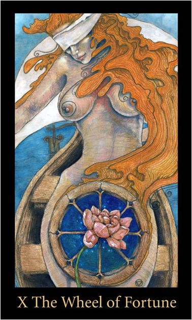 Tarotkaart 'Het Rad van Fortuin'