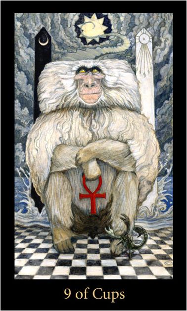 Tarotkaart 'Negen van Kelken'