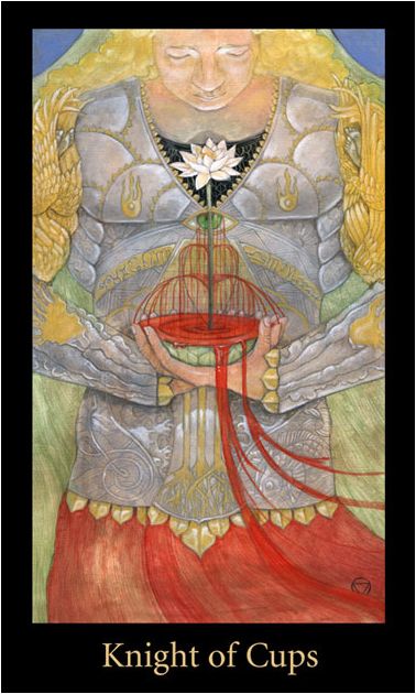 Tarotkaart 'Ridder van Kelken'