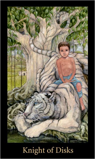 Tarotkaart 'Ridder van Pentagrammen'