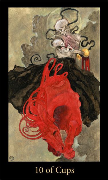 Tarotkaart 'Tien van Kelken'