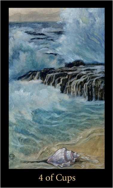 Tarotkaart 'Vier van Kelken'
