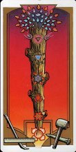 Tarotkaart 'Aas van Staven'