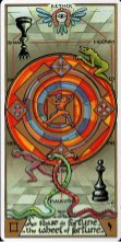 Tarotkaart 'Het Rad van Fortuin'