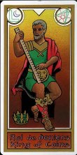 Tarotkaart 'Koning van Pentagrammen'