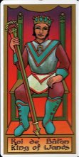 Tarotkaart 'Koning van Staven'