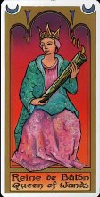 Tarotkaart 'Koningin van Staven'