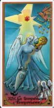 Tarotkaart 'Matigheid'