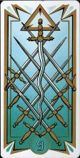 Tarotkaart 'Negen van Zwaarden'